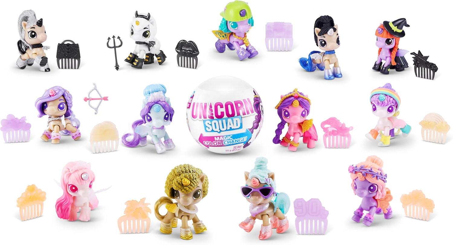 image5 Surprise Unicorn Squad Series 7 2 Pack by ZURU Magic Color Change Glowing Fairies Collectibles Mini Unicorn Toys