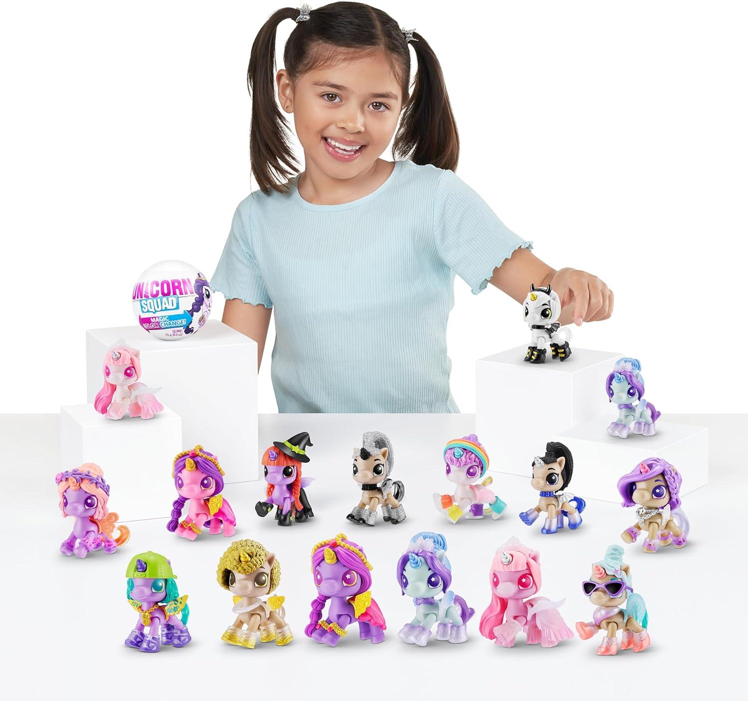 image5 Surprise Unicorn Squad Series 7 2 Pack by ZURU Magic Color Change Glowing Fairies Collectibles Mini Unicorn Toys