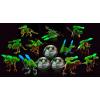 image5 Surprise Dino Strike Surprise Mystery Battling Collectible Dinos by ZURU 2 Pack Glow in The DarkGoldSeries 2