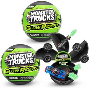 image5 Surprise Monster Trucks Series 1 2 Pack by ZURU Miniature Mystery Collectible Capsules Mini Toy Truck Battle Toys for Boys Kids TeensSeries 2