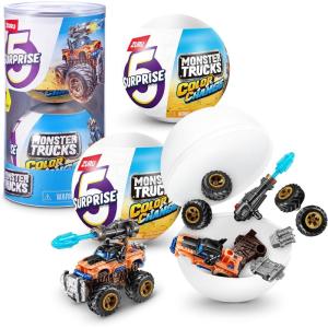 image5 Surprise Monster Trucks Series 3 Color Change 2 Pack by ZURU Collectible Racing Battle Surprise Fireable Weapons Action Toys for Boys2 Capsule