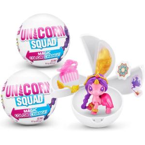 image5 Surprise Unicorn Squad Series 7 2 Pack by ZURU Magic Color Change Glowing Fairies Collectibles Mini Unicorn Toys