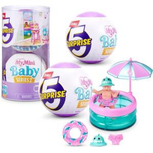 image5 Surprise My Mini Baby Series 2 by ZURU Collectible Mystery Capsule Toy for Girls Realistic Miniature Baby Playset and Accessories 2 Capsules2 Capsule